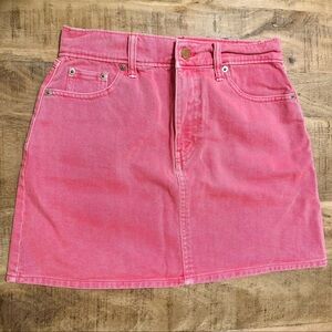GAP Bright Pink Denim Mini Skirt